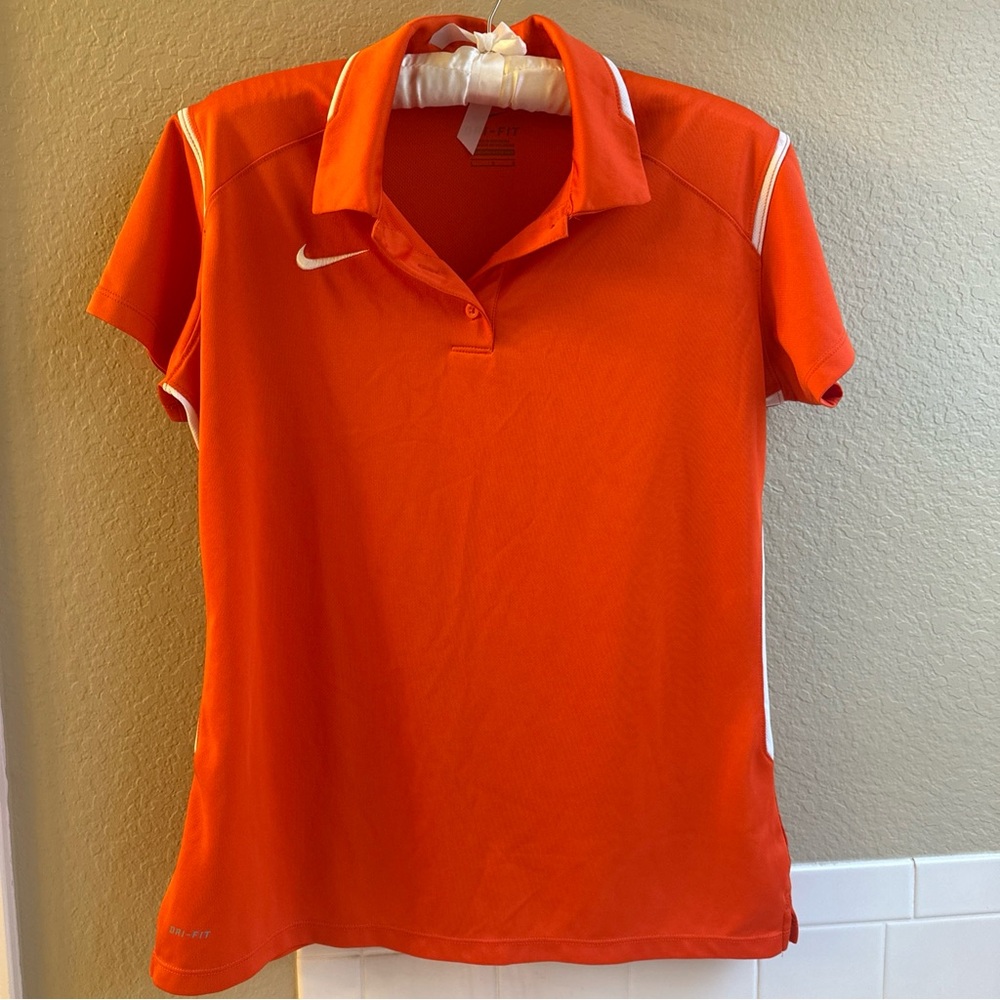 Nike Women's Bright Orange Sports Polo